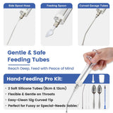 12 PCS Baby Bird Feeding Syringe Set with Storage Bag Professional Parrot Syringe Feeder Bird Hand Feeding Tubes Kit for Parakeets, Cockatiels, African & Amazon Grey Parrots, Cockatoos, Macaws