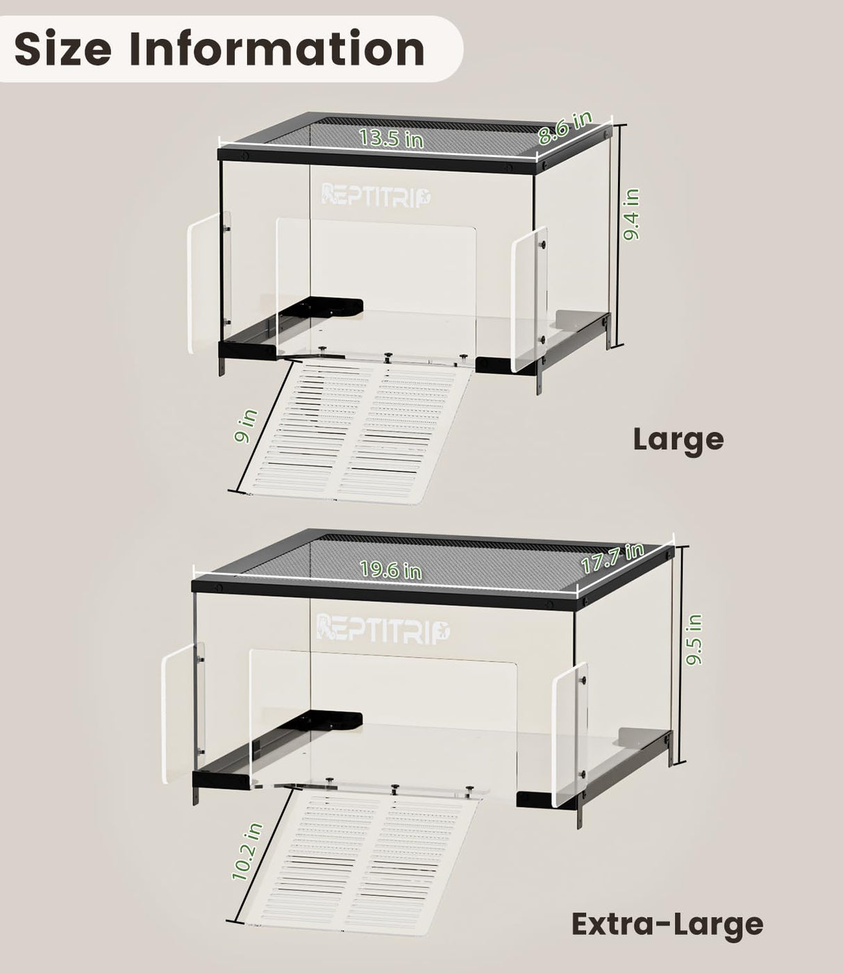 Turtle Basking Platform for 18-19 Inchs Wide Aquariums - Last Long Stainless Steel Supports & Mesh, Non-Slip Ramp for Aquatic Turtles, Turtle Tank Accessories (Extra Large)