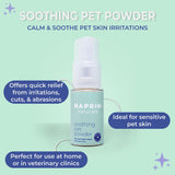 Naprim Naturals Soothing Pet Powder – Talc-Free Itch Relief for Dogs - Hot Spot Treatment, Dog Allergy Relief & Dry Shampoo for Dogs - Dog Paw Balm & Wound Care - First Aid for Sensitive Skin