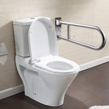 29.5 INCH Toilet Grab Bar Stainless Steel Handicap Rails Grab Bars Bathroom Support for Elderly Bariatric Disabled Commode Safety Hand Railing Guard Frame Shower Assist Aid Handrails Hand Grips