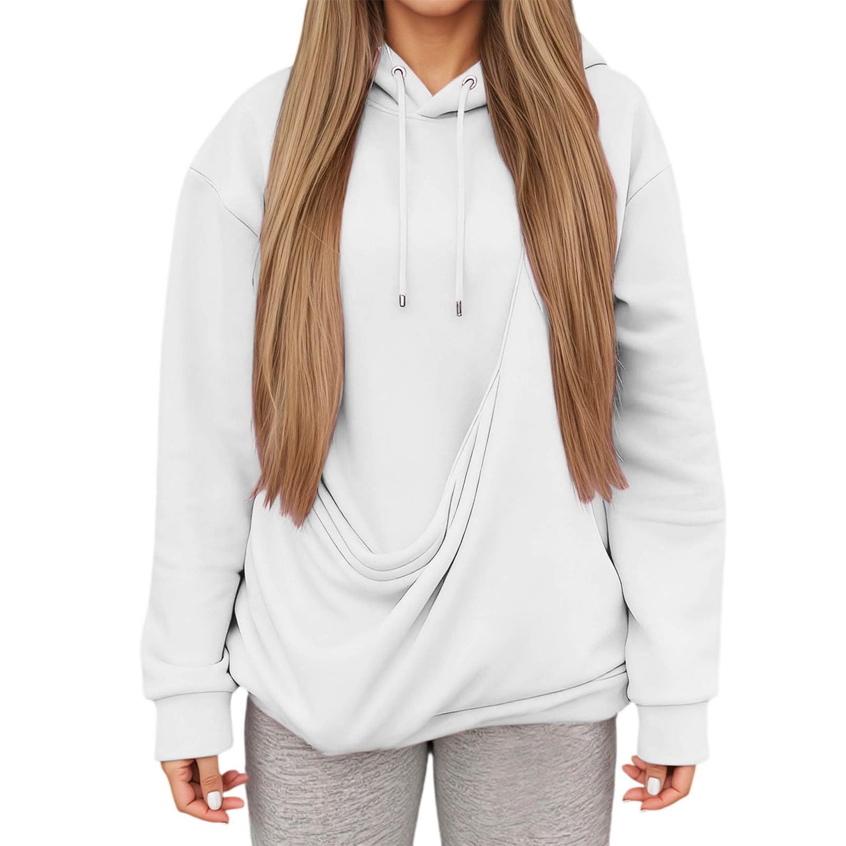 XovLAHzY Pouch Hoodie For Women Kangaroopocket Oversized Dog Pouch Sweatshirts Cat Pet Care Carrier Pullover Animal Hoodies
