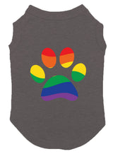 Paw Pride - LGBTQ Puppy Dog Shirt (Dark Gray, Medium)