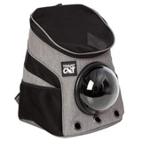 Fat Cat Backpack Carrier - Airline Approved Cat Carrier with Space Capsule Bubble for for Small Cats, Kitten - Premium Grey Heather Cat Carrier Backpack for Outdoor, Travel, Hiking, Pet Supplies