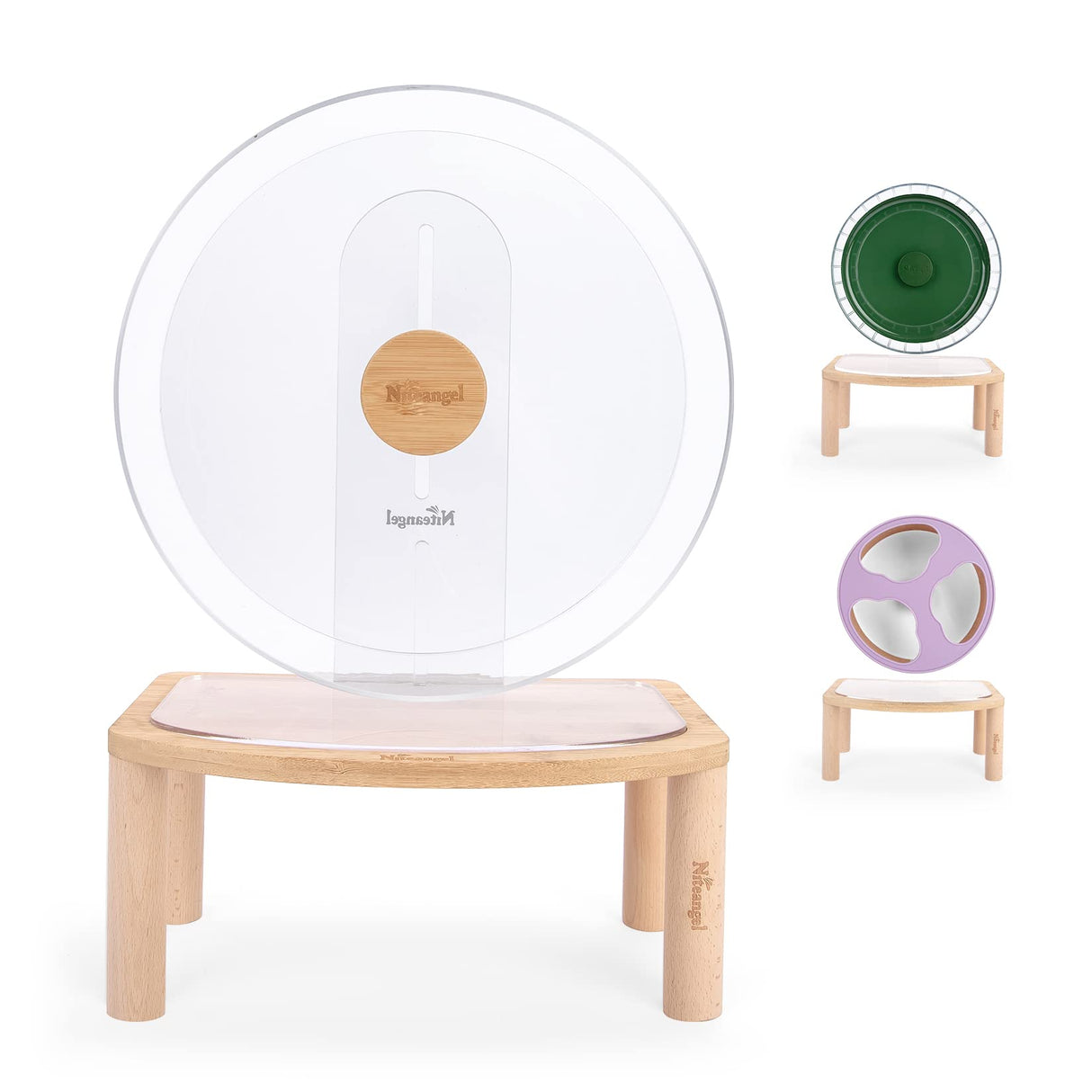 Niteangel Anti-Slide Hamster Wheel Platform - Fits for Niteangel Super-Silent Hamster Wheel | Acrylic Wheel | Wooden Wheel | Cloud Series Wheel (Medium)