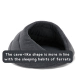 Ferret Bed Cave and Hideouts Comfortable，Ferret Hideaway Bed Accessories for Cage Ferret Beds and Hideouts Safe & Cozy for All Ages Ferrets(Grey) (Grey)
