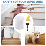 Butizone Non Slip Stair Treads 32"x4", Clear Anti Slip Strips for Wooden Steps Indoor, Transparent and Waterproof Grip Tape, Safety for Elderly, Children, and Dogs,18-Pack