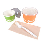 Karat U3530W 7" Poly-Wrapped Heavy-Weight Disposable Fork, White (Pack of 1000)