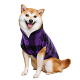 Kama Bridal 3 Pack Dog Coat - Spring, Autumn, Winter - Fleece Vest for Cats & Small/Medium Dogs - Red, Pink, Purple Plaid (L)