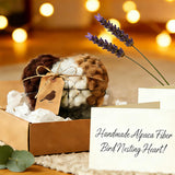Handmade Alpaca Fiber Bird Nesting Heart(1PC) -2026 Outdoor Bird Nest Material Holder & Winter Tree Shelter, Hummingbird House & Garden Art Decoration, for Bird Lovers