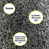 Pet Hair Removal Tool for Carpet, Car, Rugs, Bedding, Clothing, Cat and Dog hair removal, Automotive Interior Detailing,gray
