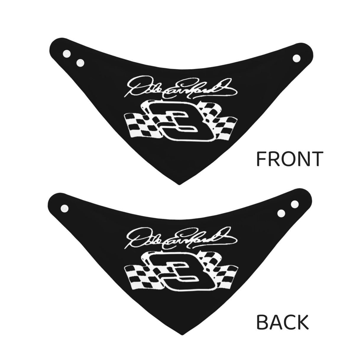 Dale Earnhardt Sr #3 Dog Bandana Pet Scarf Adjustable Reversible Pet Scarf Large