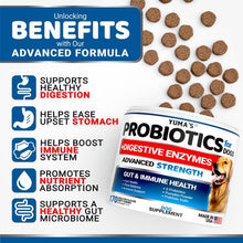 Load image into Gallery viewer, Probiotics for Dogs and Digestive Enzymes - 170 Dog Probiotics Chews - Dog Probiotic - Anti Diarrhea, Upset Stomach &amp; Gas Relief, Canine Prebiotic - Pet Fiber Supplement - Bacon Flavor

