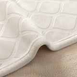 fuguitex Waterproof Dog Blanket Bed Cover Dog Crystal Velvet Moroccan Fuzzy Cozy Plush Pet Blanket Throw Blanket for Couch Sofa(52 * 82 inch, Cream+Beige)