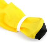 SMALLLEE_LUCKY_STORE Waterproof Raincoat for Small Dogs with Clear Hood Boots Puppy Rain Jacket with D-Ring Reflective Stripe Full Boby 4 Leg Jumpsuit Rain Coat Rain Jacket Slicker Rainwear Yellow M