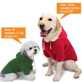2-Pack Dog Hooded Sweaters & Jackets - Soft Dog Clothes Hoodie for Small/Medium/Large Dogs & Cats | All-Season Comfort & Fit, Stylish Pet Shirts Apparel & Accessories (Wine red, Dark Green, X-Large)
