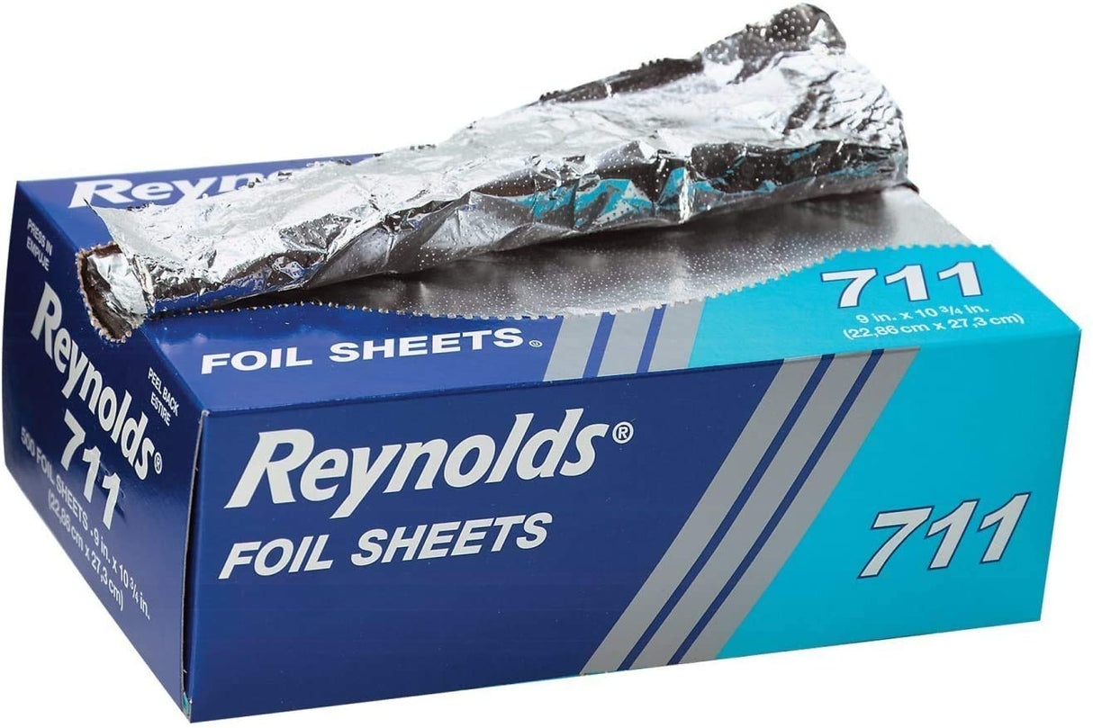 Pop-Up Interfolded Aluminum Foil Sheets in Silver, 500/Box