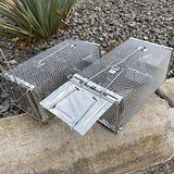 AOK Home Mouse Trap Rat Trap Rodent Trap Live Catch Cage Easy to Set Up and Reuse 11x6x4.5 inch