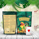 LAFEBER'S Tropical Fruit Nutri-Berries Conure Food, Made with Non-GMO and Human-Grade Ingredients, for Conures (Tropical Fruit 10 oz Pack of 2)