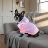 Mklhgty Tie Dye Dog Hoodie Puppy Sweater Sweatshirt, Cold Weather Coat Pet Clothes for Dog Cat