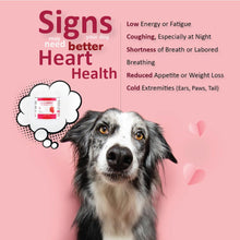 Load image into Gallery viewer, Heart Support Supplement for Dogs-Vet-Formulated, Antioxidant-Rich-L-Taurine, L-Carnitine,EPA,DHA,CoQ10-Aids Circulatory Strength, Cardiovascular Support, Heart Muscle Function-USA Made-60 Soft Chews
