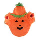 Mogoko Dog Cat Halloween Pumpkin Costume,Pet Cosplay Costumes,Puppy Warm Outfits Fleece Hoodie Animal Autumn Winter Clothes (M Size)