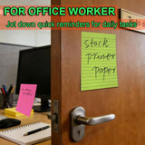 (12 Pack) Lined Sticky Notes 4x6 in,Large Notepads with Lines,Ruled Stickies Super Sticking Power,Office School Memo Note Pads Bright Colors,Post on Windows Doors,Recyclable,Easy to Write on