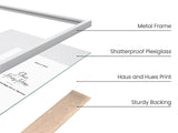 HAUS AND HUES Standalone Aluminum White Frames Set of 15-12x16