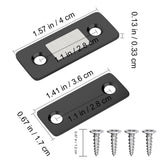 Cabinet Magnetic Catch 4 Pack Ultra Thin Cabinet Door Magnets Stick on Drawer Magnets Cabinet Latch Magnetic Closures for Cabinets Kitchen Closet Door Closing Magnetic Door Catch Closer