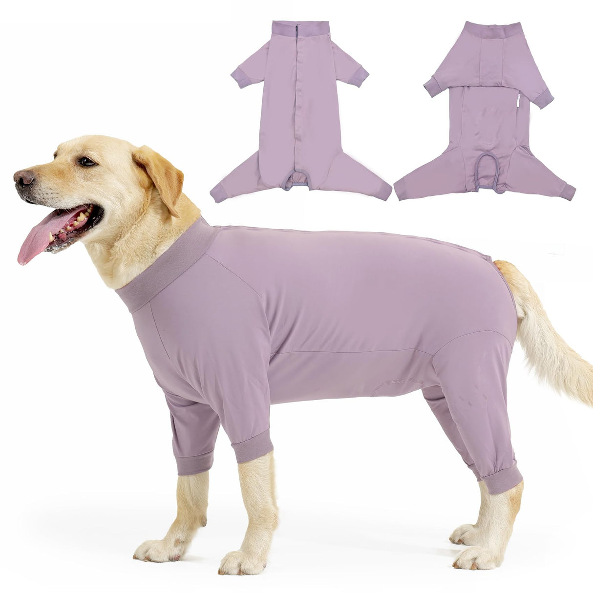 LIANZIMAU Dog Surgery Recovery Suit Full Body Alternative to Cone with Leg Sleeves Comfortable Spay Neuter Suit for Female Male Dogs Postoperative Protective Pet Clothes Pink L