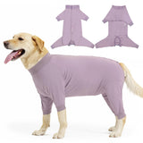 LIANZIMAU Dog Surgery Recovery Suit Full Body Alternative to Cone with Leg Sleeves Comfortable Spay Neuter Suit for Female Male Dogs Postoperative Protective Pet Clothes Pink L