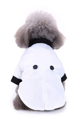 Black, White, Blue Dog Shirts for Wedding, Puppy Tuxedo, Dog Formal Wear, Doggie Tux, Suit and Tie Costume White Small