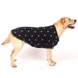 SMALLLEE_LUCKY_STORE Star Print Pet Fleece Sweaters for Medium Large Dogs Boy Girl Crewneck Sweatshirt Soft Warm Winter Coat Puppy Labrador Big Dog Clothes,Blue 5XL