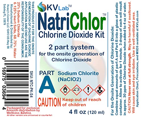 NATRICHLOR CD set w/Accu-Drop Bottles HCL Extra Large Size (8 oz Total)