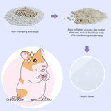 Niteangel Training Litter Potty Sand - Hamster Sand Bath for Syrian Dwarf Hamsters Gerbils Mice Lemming Degus or Other Small-Sized Pets (1.4 L x 2 - Purple Label)