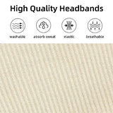 Headbands for Women Wide Non Slip Boho Head Bands Soft Elastic Thick Hairbands Fashion Workout Yoga Hair Accessories, 6 Pack