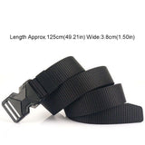 Quick Release Waistband Breathable Durable Outdoor Sport Belt Multi Function Nylon Belt(Grey)