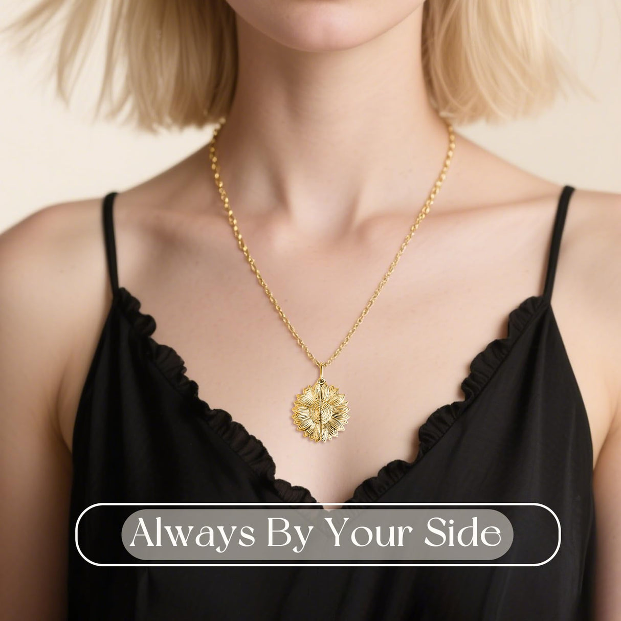Lamdiy Personalized Pet Portrait Necklace Customized Pet Memorial Necklaces Dog Necklace for Women Custom Pets Necklaces Dog Memorial Jewelry for Cat Mom Dogs Dad (Gold-Silver)