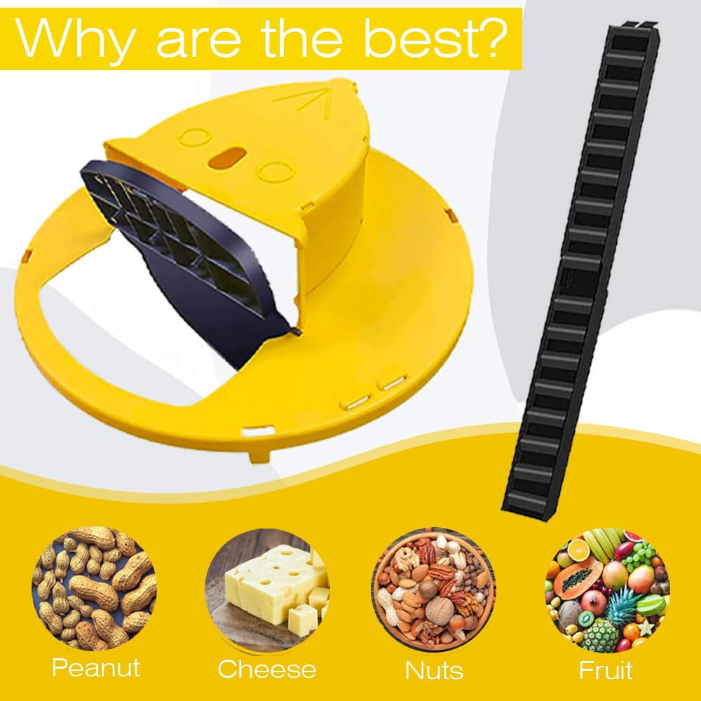 Mouse Trap - Safe & Sanitary Kill or No Kill - Humane Mouse Trap for House Indoor Outdoor Chipmunk Trap - Automatic Reset Flip - Multi Catch Mice Trap Compatible - Mouse Rat Trap Reusable (1 PCS)