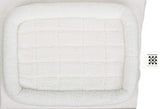 MidWest Homes for Pets QuietTime Dog Bed – White Fleece Bolster, Ultra-Soft and Machine Washable, Fits 30-Inch Crates and Carriers, for Medium Breed Dogs