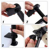 Joyzan Dog Hair Dryer Stand, Pet Grooming Table Hands Free Blow Holder 360°Rotatable Adjustable Lazy Third Arm Clamp Flexible Aluminum Alloy Groomers Hose Tube Mount Clip Cat Countertop Shower