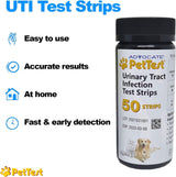 PetTest UTI Test Strips for Dogs & Cats, Detect Urinary Tract Infections in Your Pets from Home with Easy Urine Testing