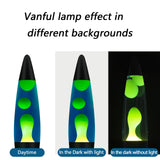 Vanful Magma Lamp with Yellow Wax in Blue Liquid 16 Inches Volcano Lamp for Adults Home Room Office Christmas Thanksgiving Day Decoration Glitter Lamps Great Present for Kids Boys Girls