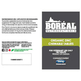 Boreal Nutraceuticals Zinpro Organic Zinc 180 Chewable Tablets for Dogs and Cats - 1 Bottle