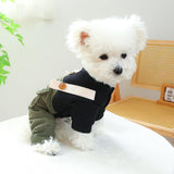 Dog Outfits for Small Dogs Boy Dog Clothes Boy Comfort Jumpsuit One Piece Cat Apparel Dog Pjs Small Dog Outfits Female Dog Tshirts Soft Chihuahua Puppy Clothes Dog Costume Black Green S