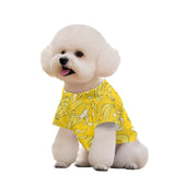 Bivxisrvo Yellow Banana Dog Clothes for Medium Dogs Christmas Boy Girl Dog Shirt Soft Puppy Outfit Adorable Pet T-Shirts Puppy Summer Hawaiian Beach Polo Shirts Clothes Kitten Beach Clothing