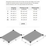 K9 Ballistics Chew Proof Armored Padded Dog Crate Bed, Virtually Indestructible, Legs Included (Obsidian Black, Large (41" L x 27" W x 5" H))