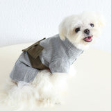 MaruPet Japanese Kimono for Pet Halloween Costume Bowknot Dog Dress for Small, Extra Small Dog X-Stripes XS
