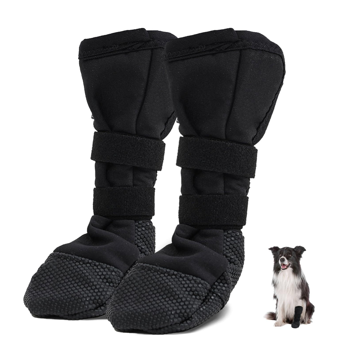 Dog Paw Wound Recovery Boot, Anti-Slip Dogs Socks Boots, Breathable Pet Bootie for Injured Paw, Dog Pad Protector for Outdoor Walking 2pcs (XL)