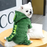 Idepet Dinosaur Dog Costume Clothes for Small Dogs Pet Halloween Costume Puppy Clothing Cats Outfits Funny Apperal(Green,XXL)