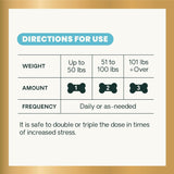 VetriScience Calm & Confident Chews, Composure Clinically Tested Calming and Anxiety Supplement for Dogs, Reduce Stress and Fear, Ideal for Thunderstorms, Fireworks and Travel, Chicken, 120 Count
